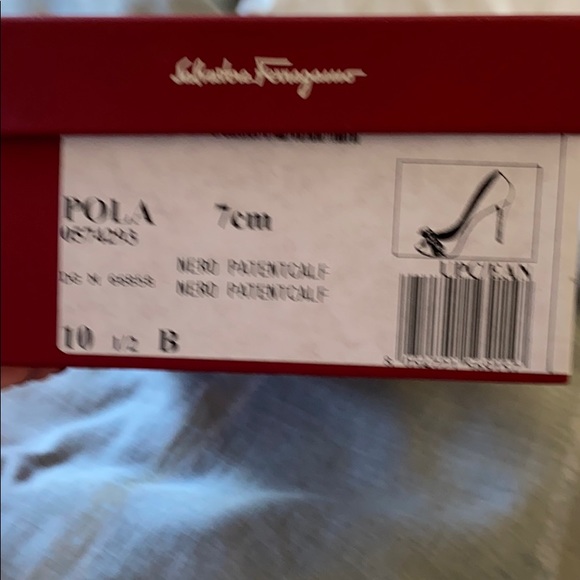 Salvatore Ferragamo Black Peep Toe Heels - Picture 8 of 8